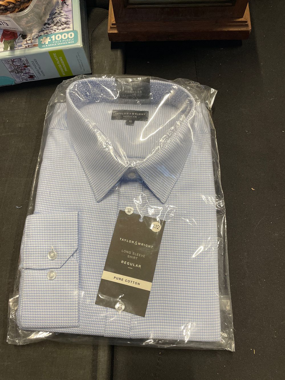 Lot 381: Taylor &Wright long Sleeved shirt 17” collar