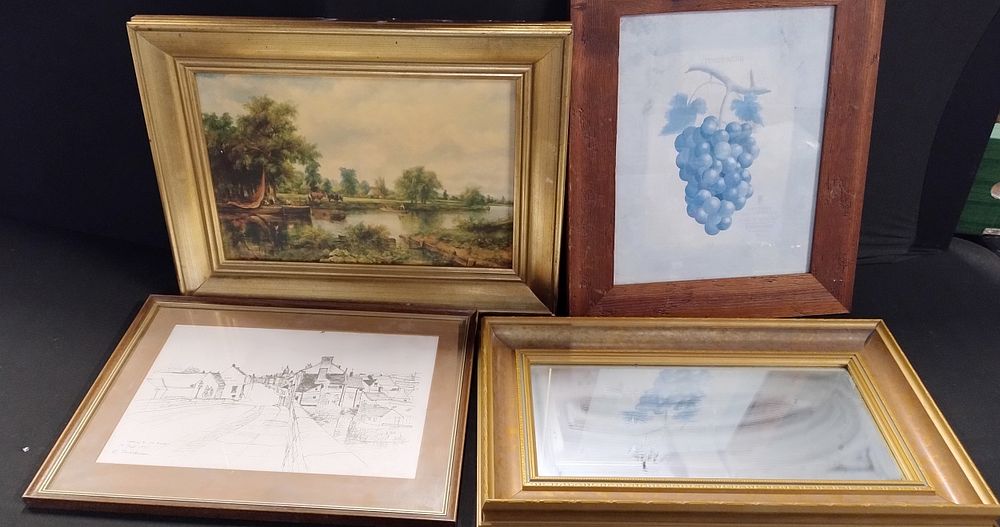 Lot 338: Three pictures one by Tom Atkinson and a...