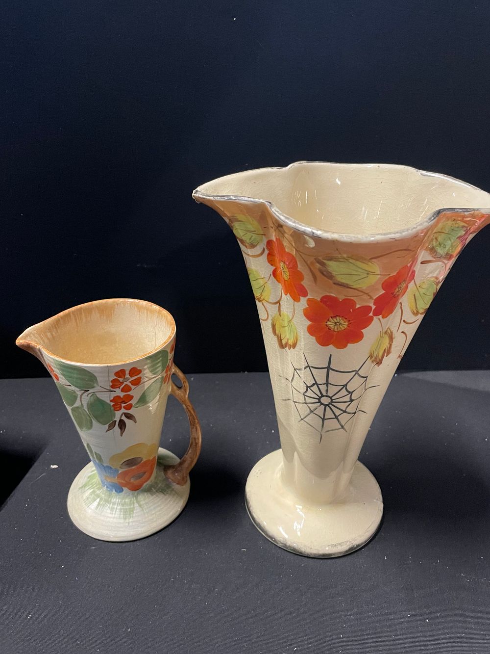 Lot 379: Vintage Vase by Arthur Wood & vintage Jug
