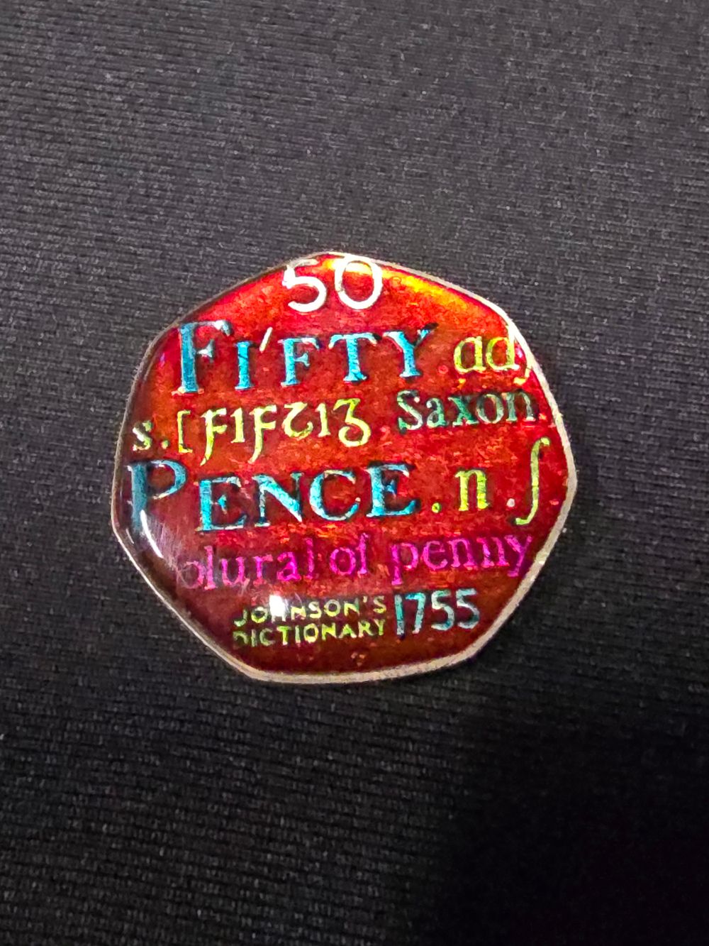 Lot 408: An enamel limited edition 2005 Johnson Dictionary 50...