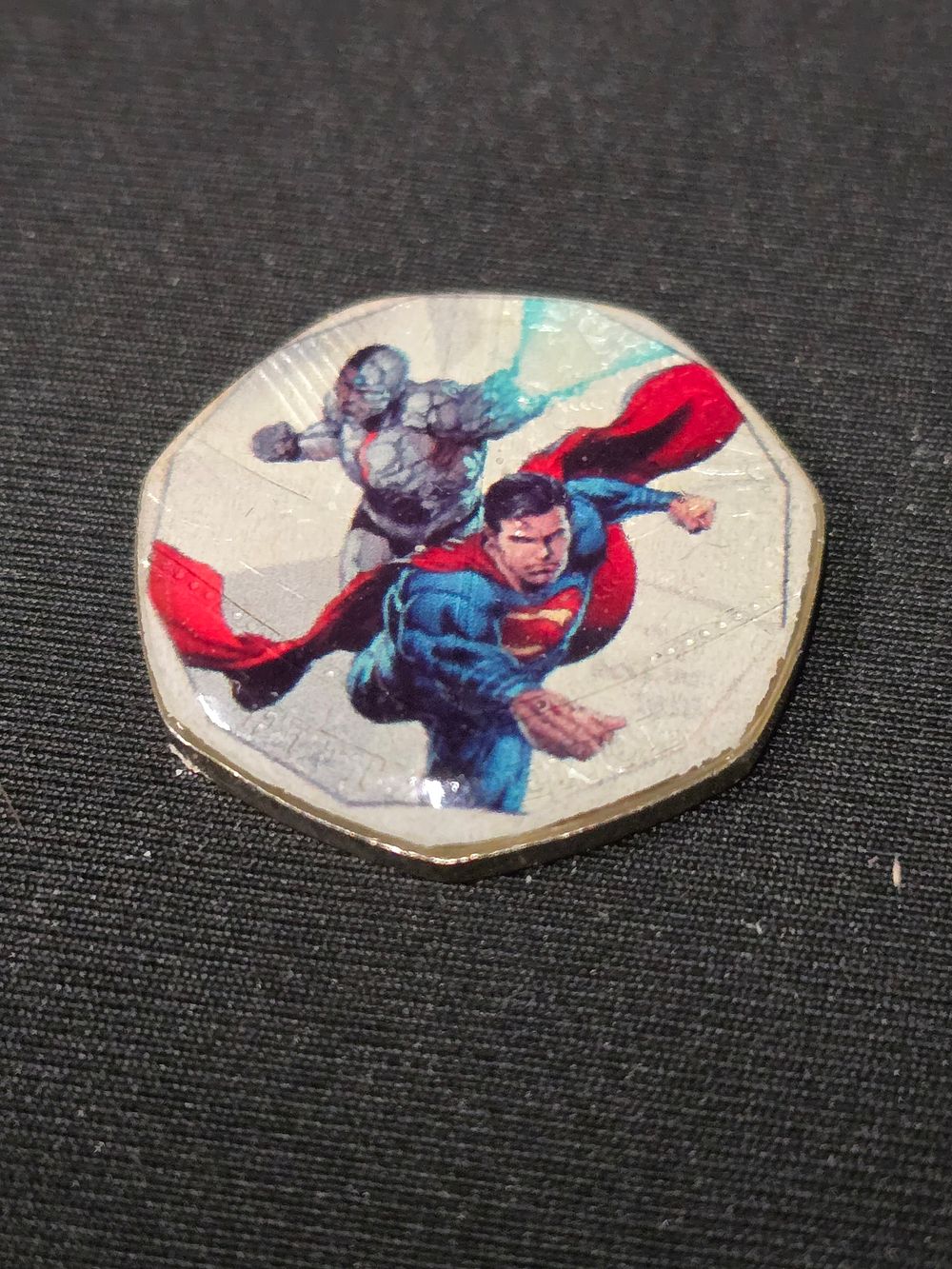 Lot 412: An enamel limited edition 50 pence piece 1...