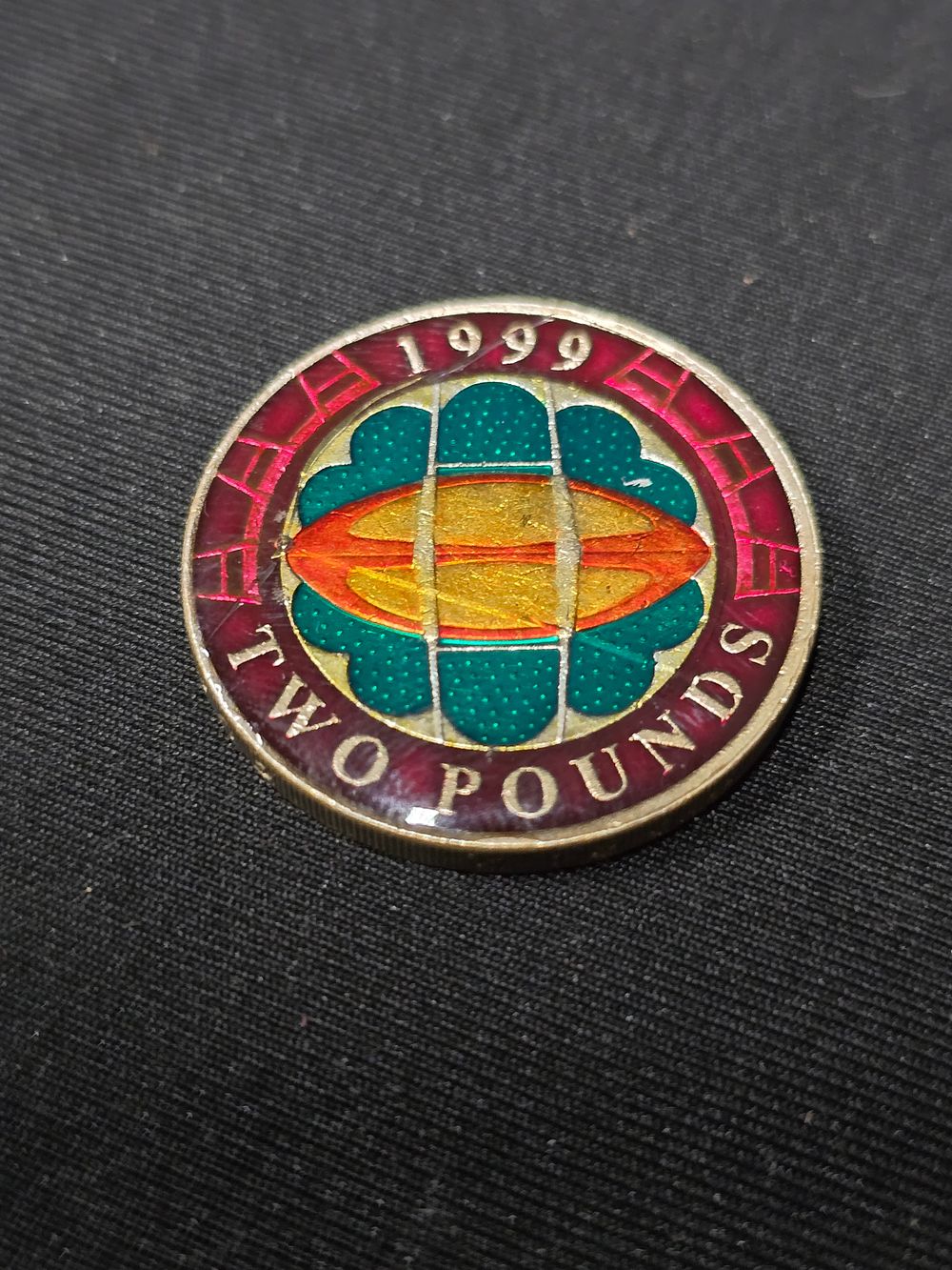 Lot 413: 1999 limited edition 2£ coin Welsh Rugby coi