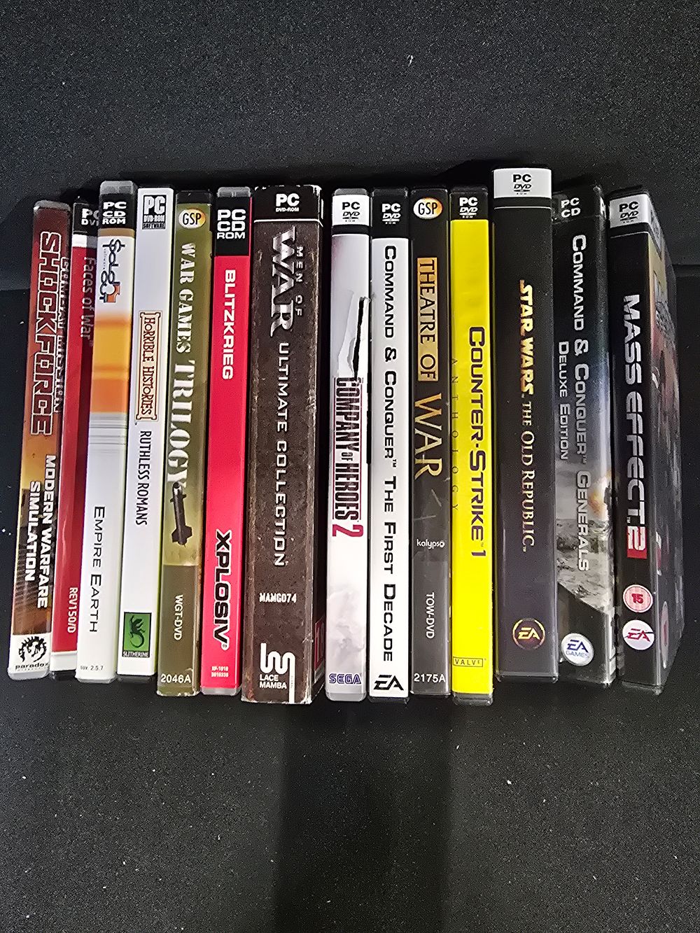 Lot 458: 14 PC rom games includes Starwars, men of...