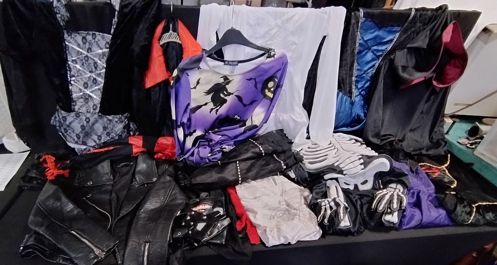 Lot 465: Large quantity of Halloween costumes various sizes and...