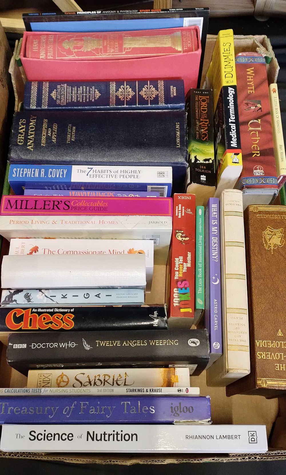 Lot 486: Box of mixed topic books