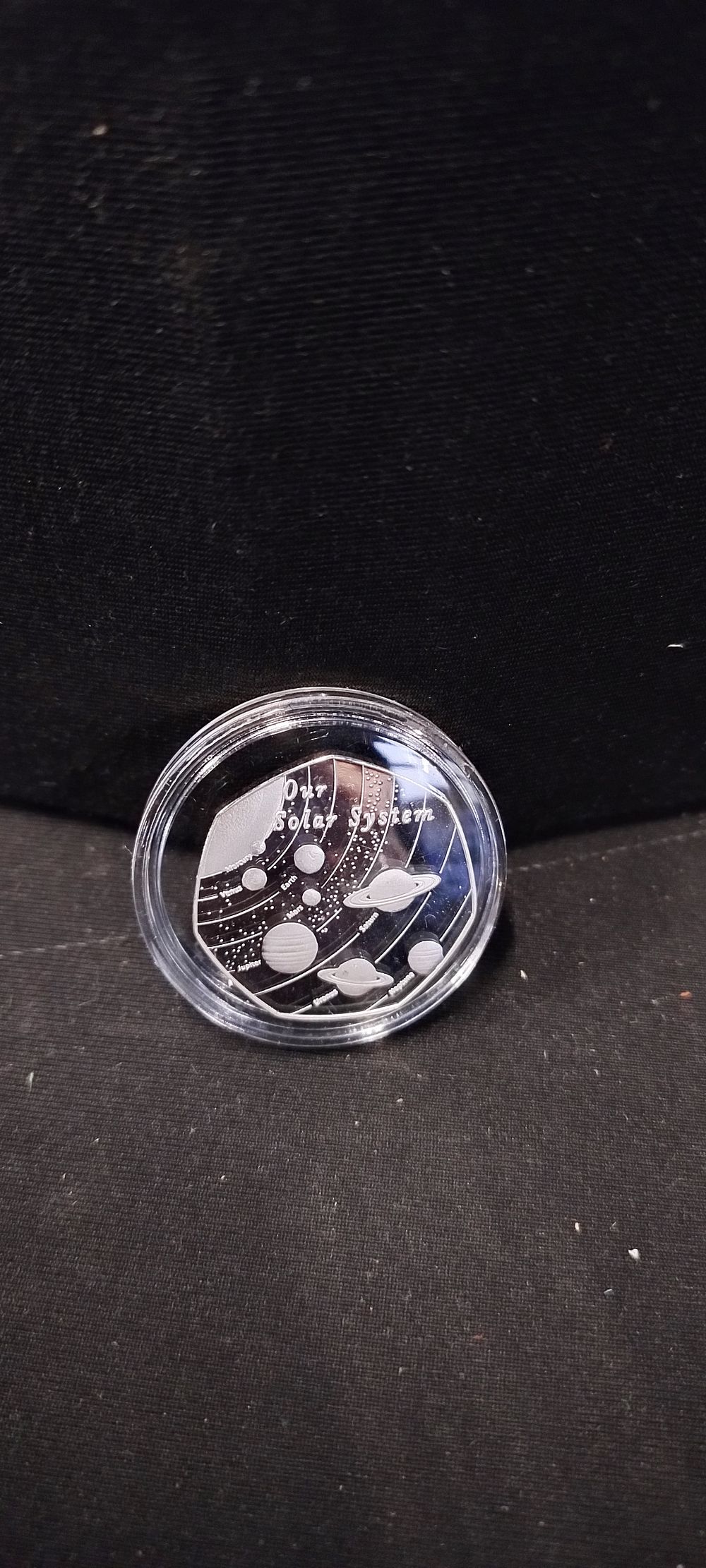 Lot 503: Silver plated limited edition 50 pence coin features...