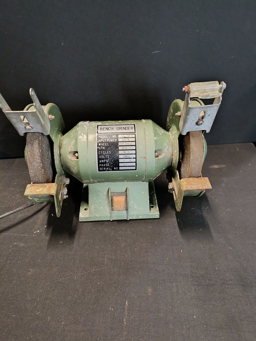 Lot 507: Heavy duty bench grinder tested for power