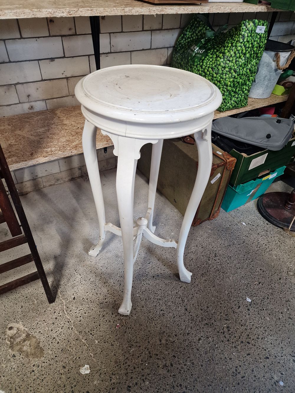 Lot 162: Wooden Planter Stand / Side Table 77cm