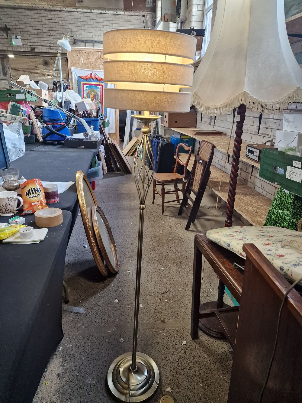 Lot 163: Metal Freestanding Lamp