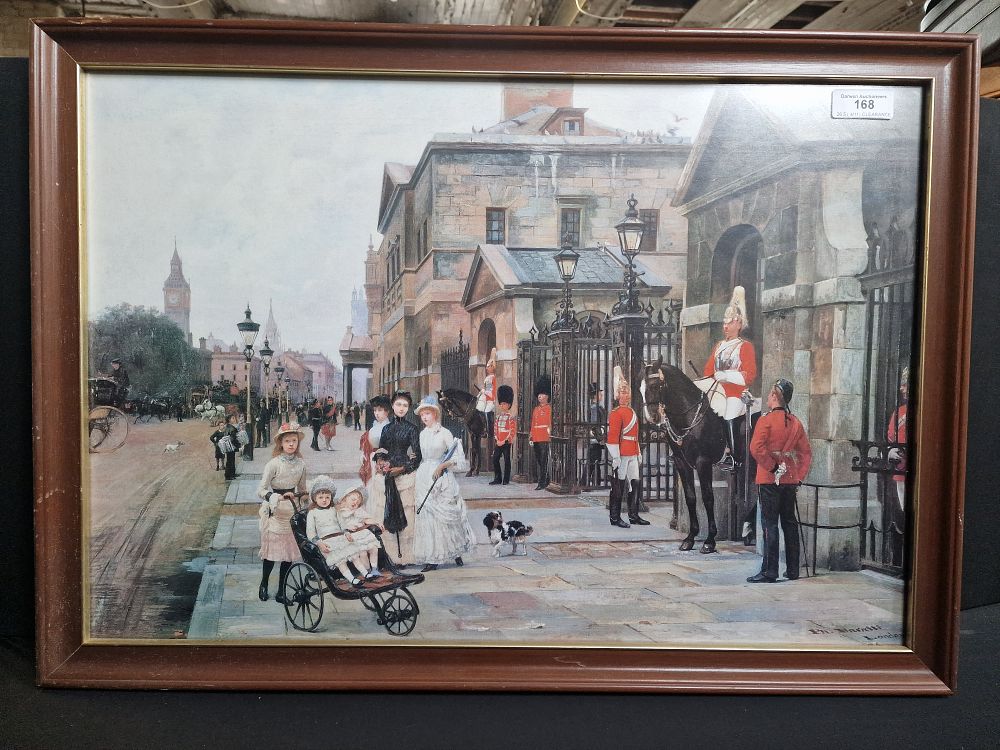 Lot 168: Framed Print View of Whitehall 1884 by Filippo Baratti