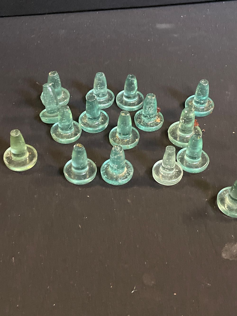 Lot 203: Selection of vintage glass bottle stoppers
