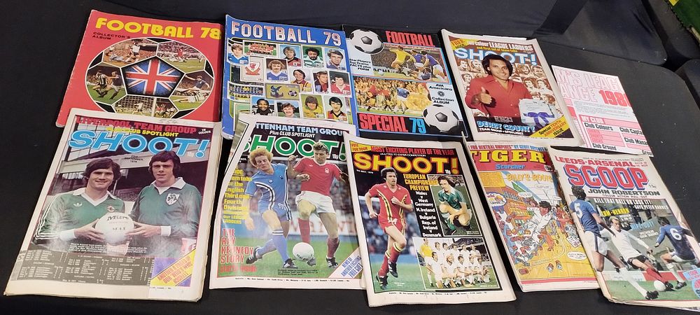Lot 153: Vintage Football magazines and sticker albums