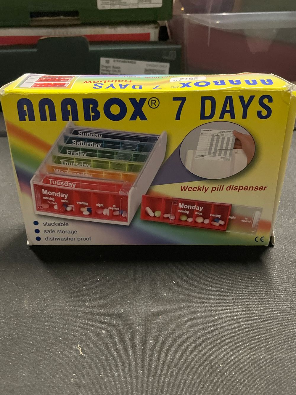 Lot 257: Anabox 7day pill dispenser