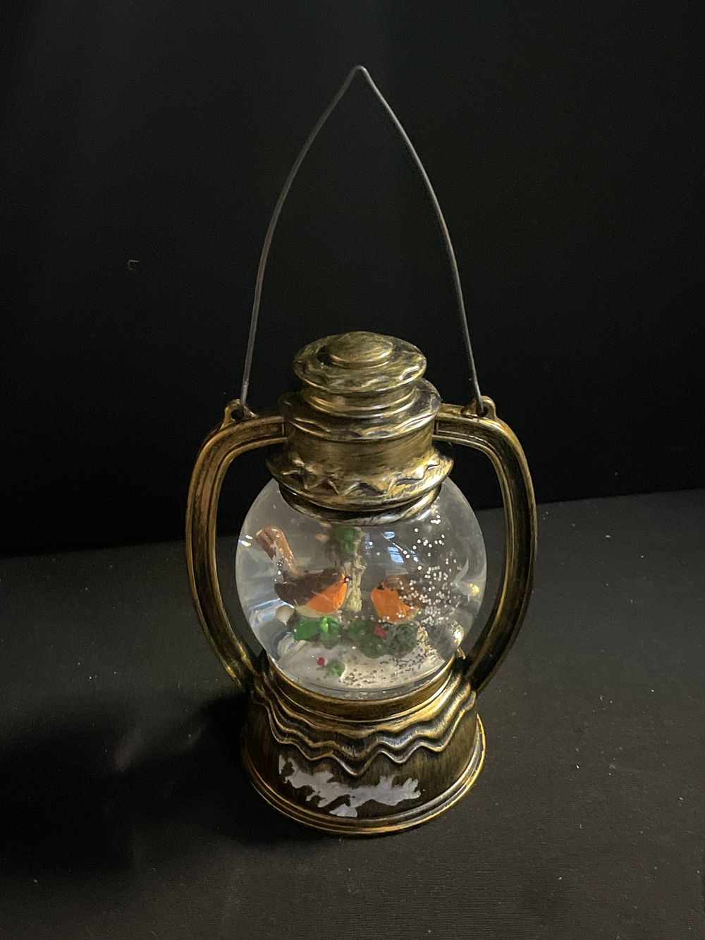 Lot 266: Robin Christmas lantern (af)