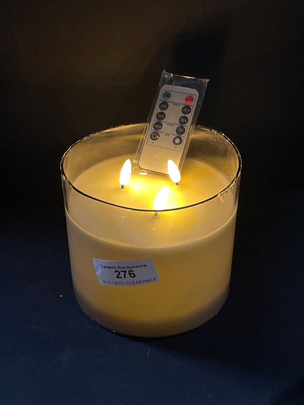 Lot 276: Remote control candle lantern