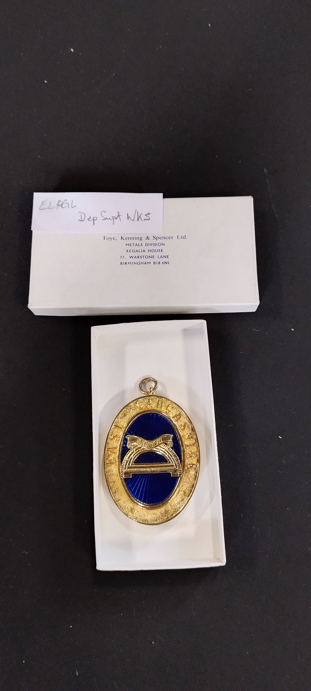 Lot 228: Dept, Superintendent of Works, jewel