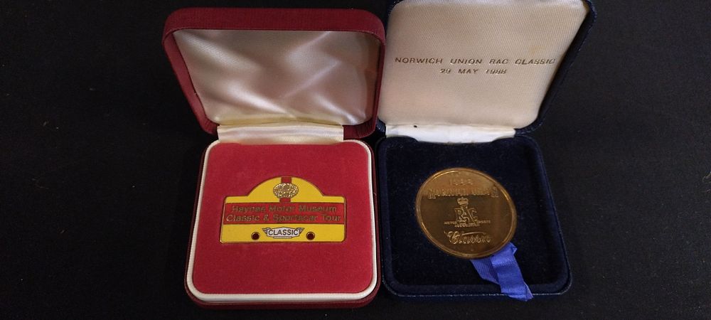 Lot 237: Two classic car medals for Haynes Motor Museum...