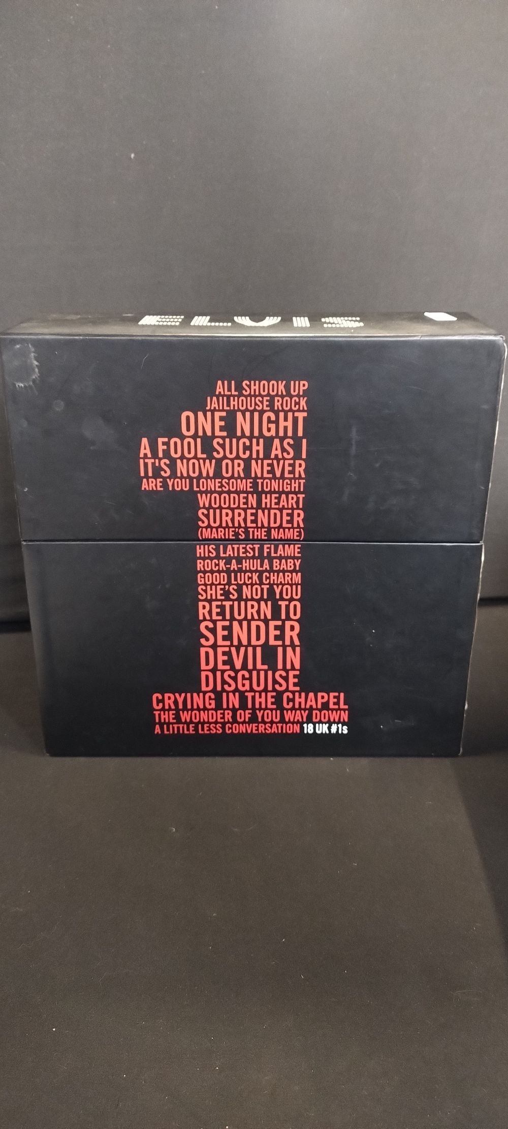 Lot 271: Box set of Elvis 18 UK number 1's...