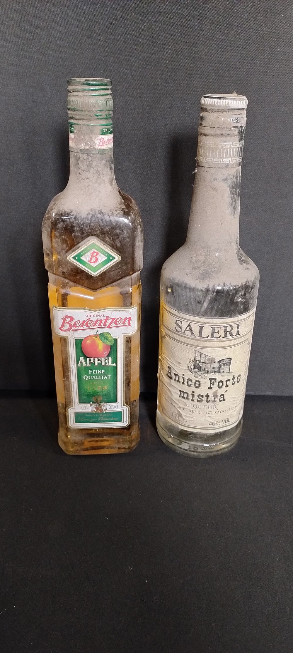 Lot 273: Two bottles of unopened alcohol. Berentzen apple flavour,...