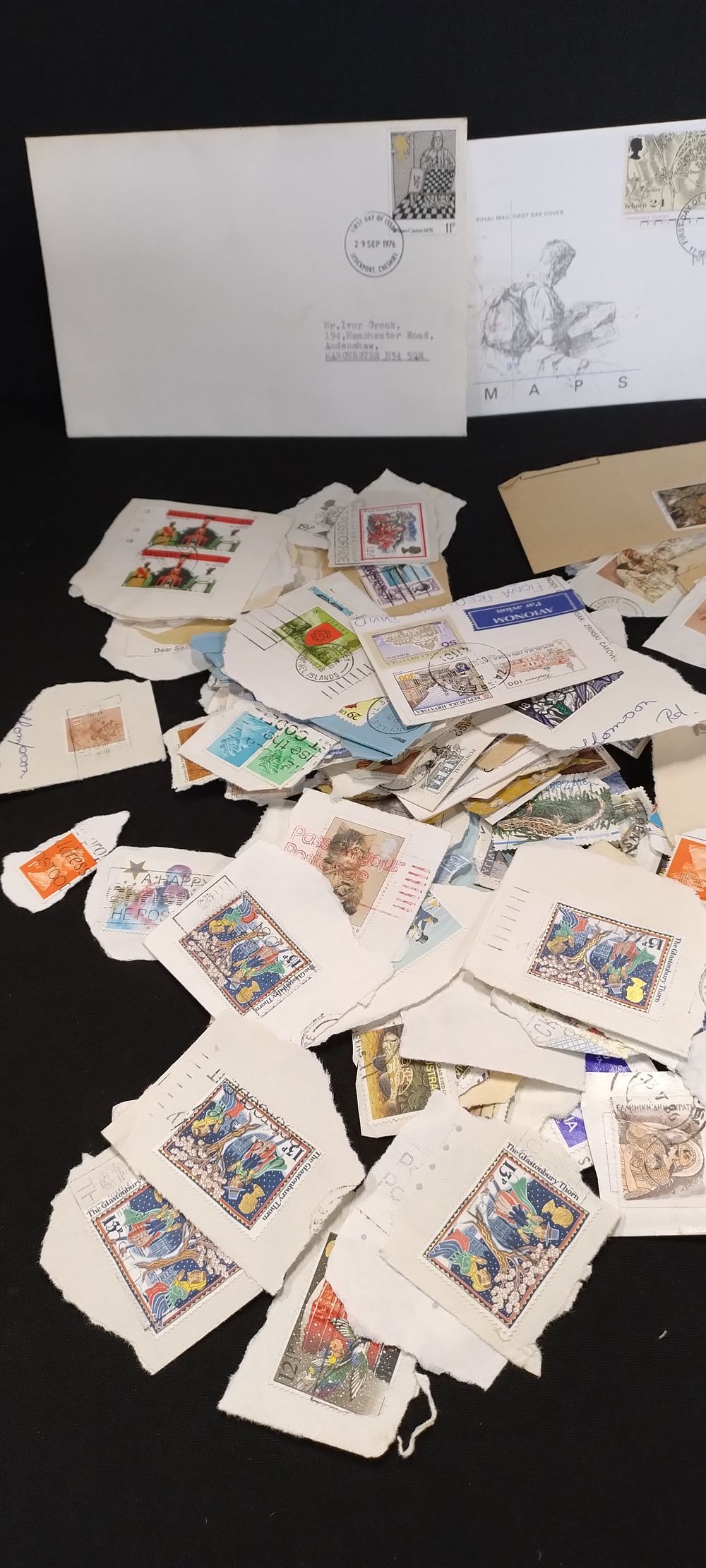 Lot 386: Large quantity of used and new stamps from...
