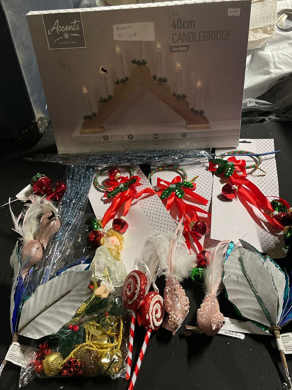 Lot 312: Selection of Christmas decorations
