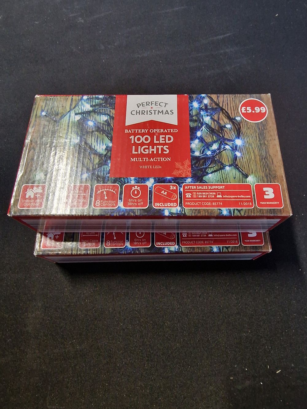 Lot 315: 2x 100 LED Christmas lights brand new