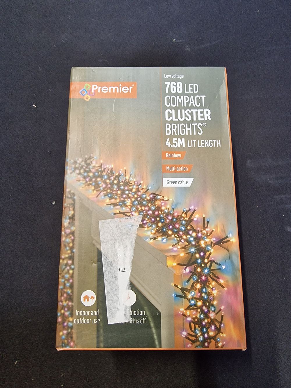 Lot 325: 768 LED 4.5m length Christmas lights rainbow