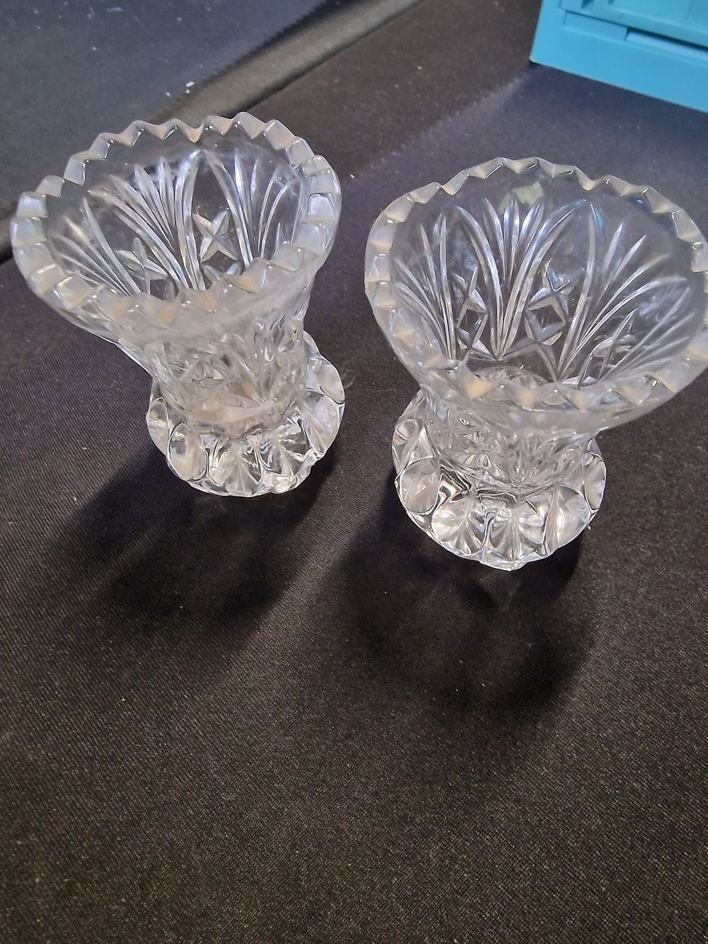 Lot 387: Vintage glass toothpick holders