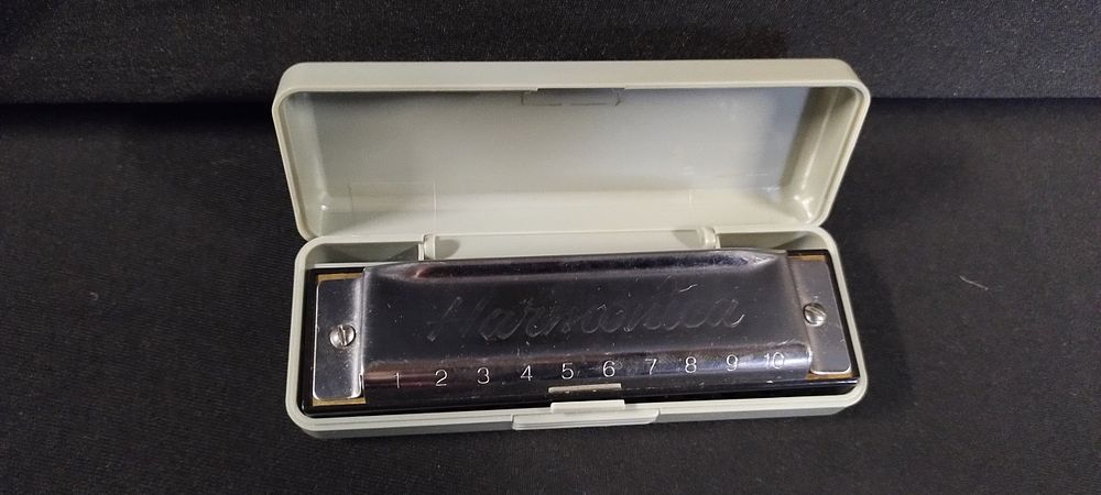 Lot 478: Vintage Harmonica with case