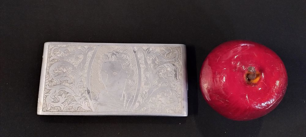 Lot 479: WWII Trench art Aluminium cigarette case from Sierra...