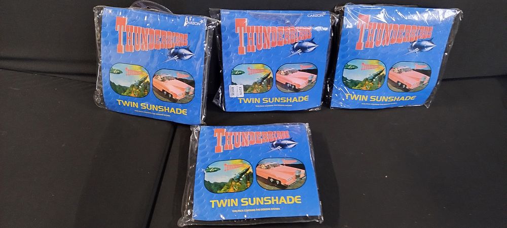 Lot 494: 4 X packs of Thunderbirds Twin Sunshades for...
