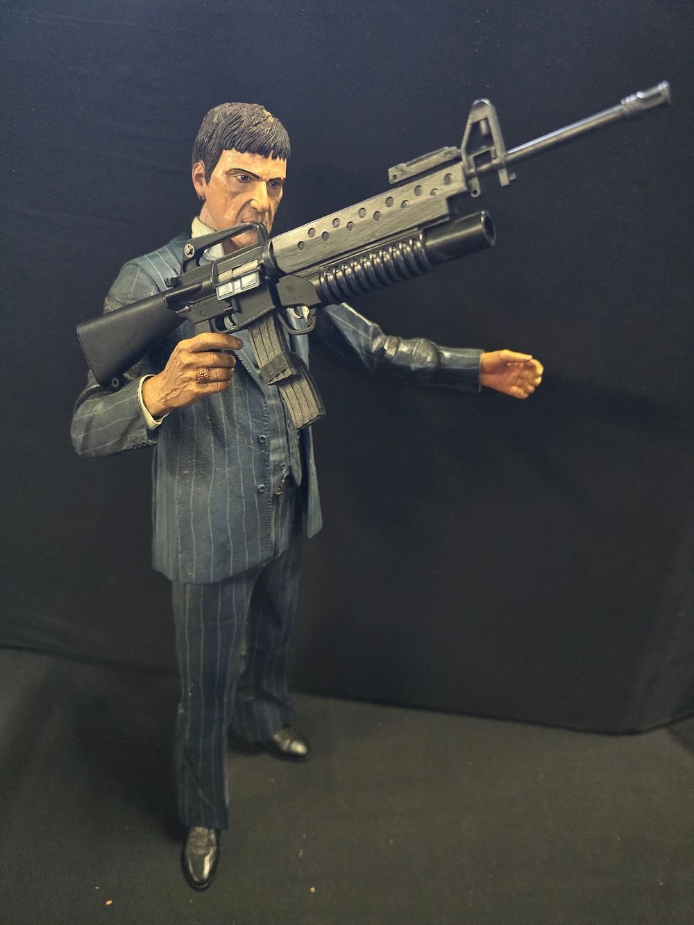 Lot 500: NECA Scarface With Sound 18 Inch Action Figure.