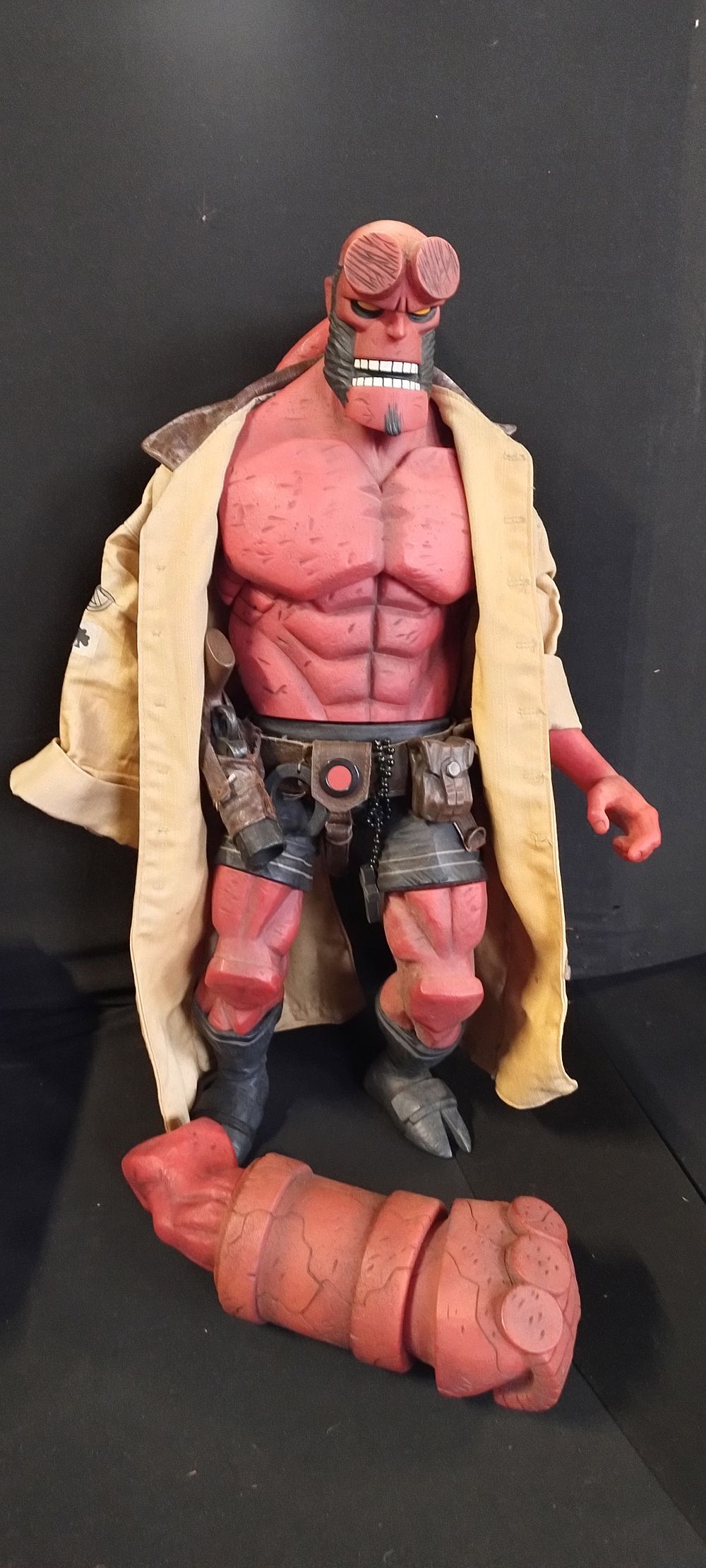 Lot 501: Mezco Hellboy figure measures approx H 18 in...