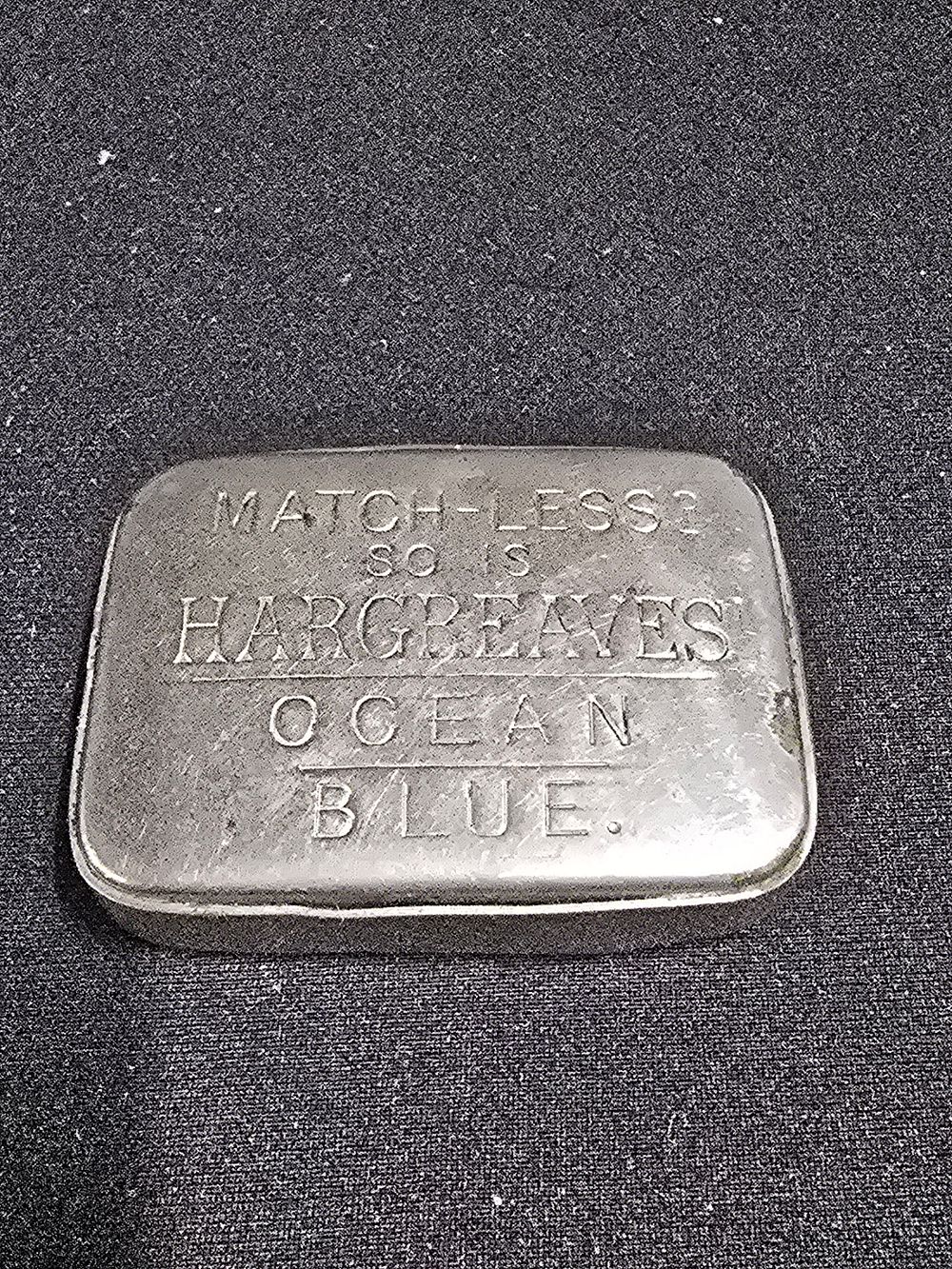 Lot 508: Hargreaves open blue match stricker