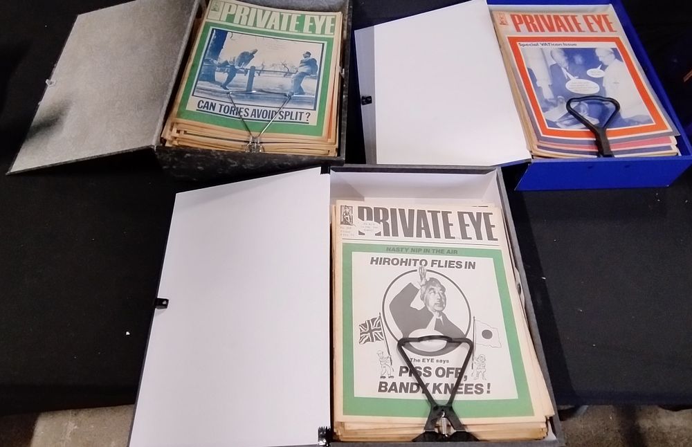 Lot 511: 3 file boxes containing large collection of Private...