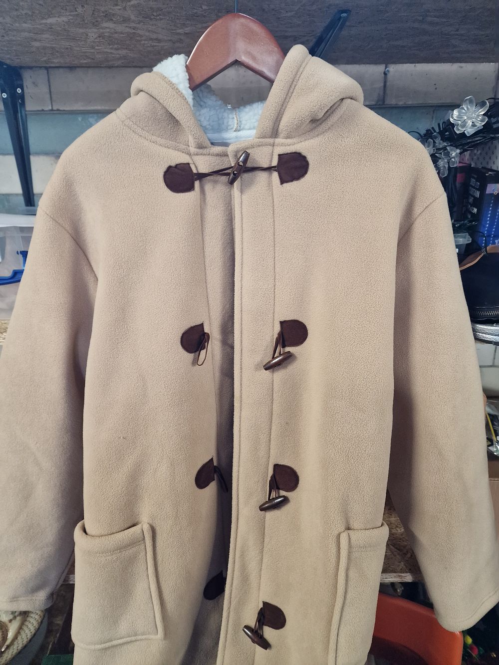 Lot 250: Ladies camel coat UK 20/22