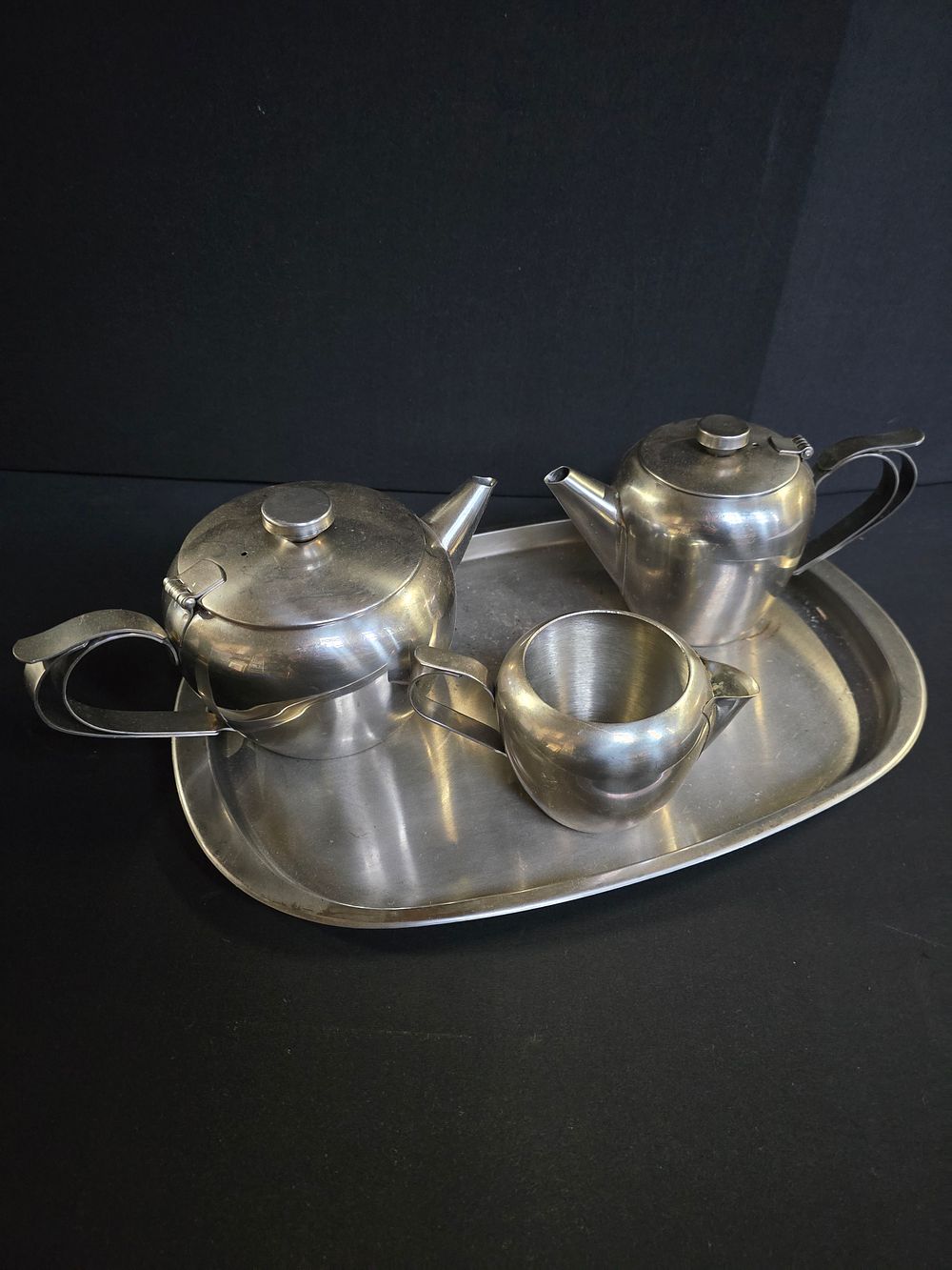 Lot 256: Sunnex Stainless Steel Tea Set