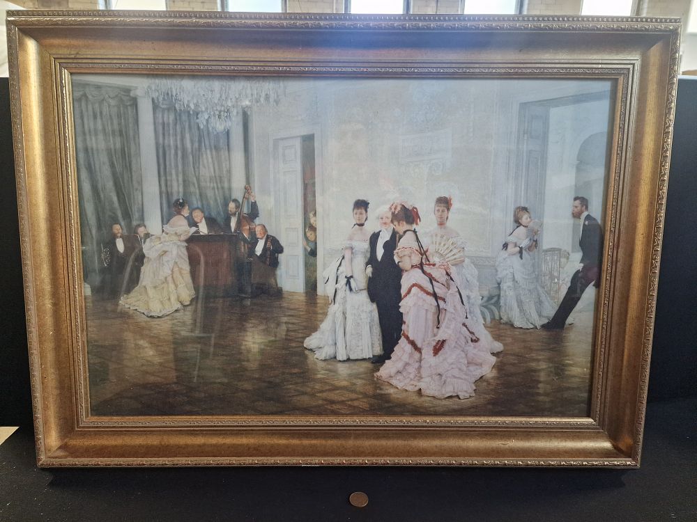 Lot 105: Framed Print in Decorative Frame Approx. 65x90cm a/f