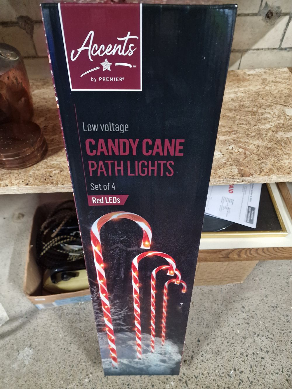 Lot 117: Christmas candy Cane Path Lights