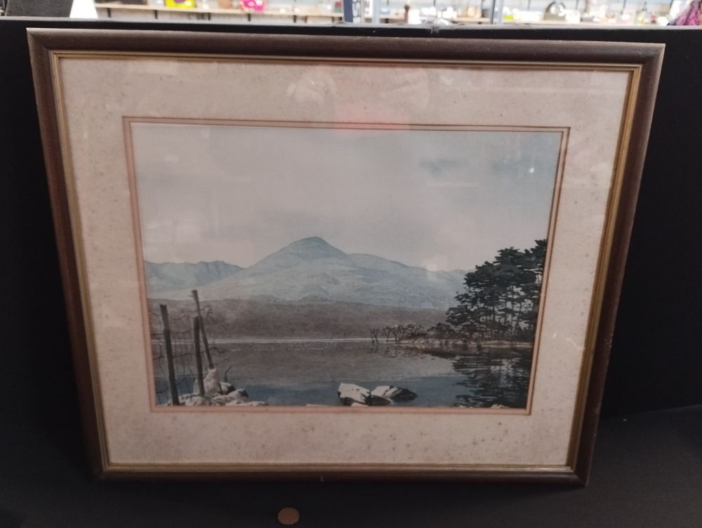 Lot 151: Framed Print by Simon Bull 1985 Approx 65x55cm a/f