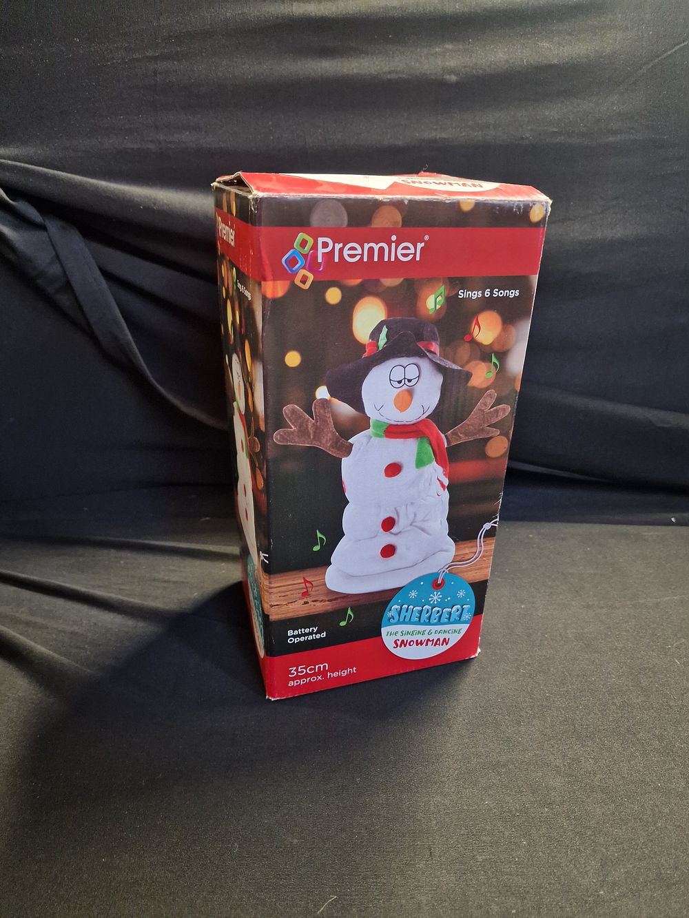 Lot 128: Sherbert The Singing & Dancing Snowman  35cm Faulty Return a/f