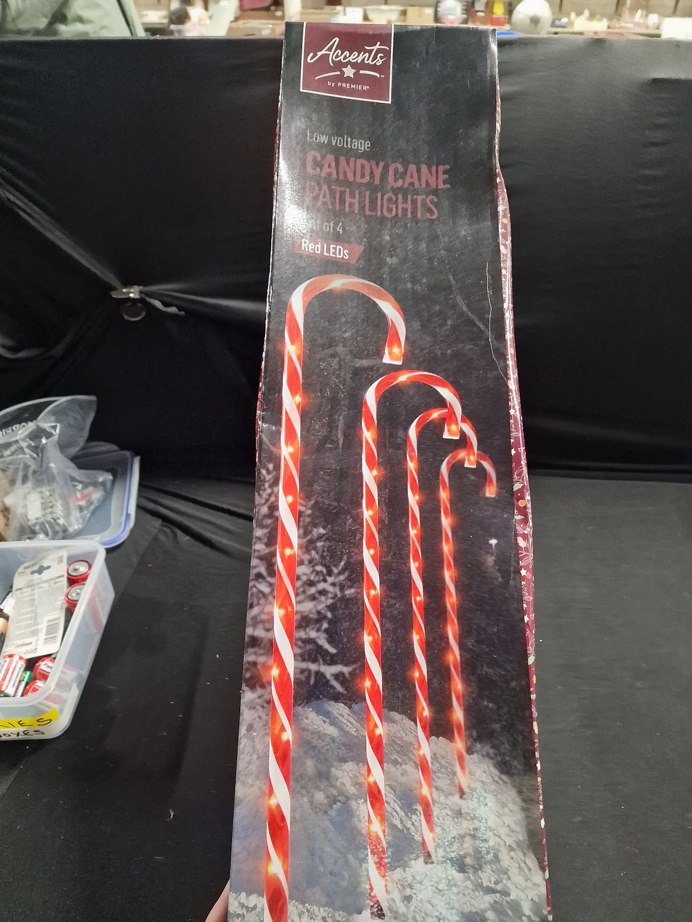 Lot 149: Set of 4 Candy Cane Path Lights