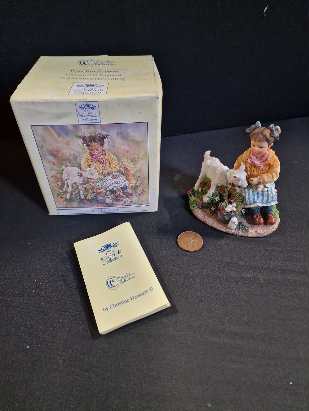 Lot 168: The Leonardo Collection Paint Box Poppets On The Farm in Box