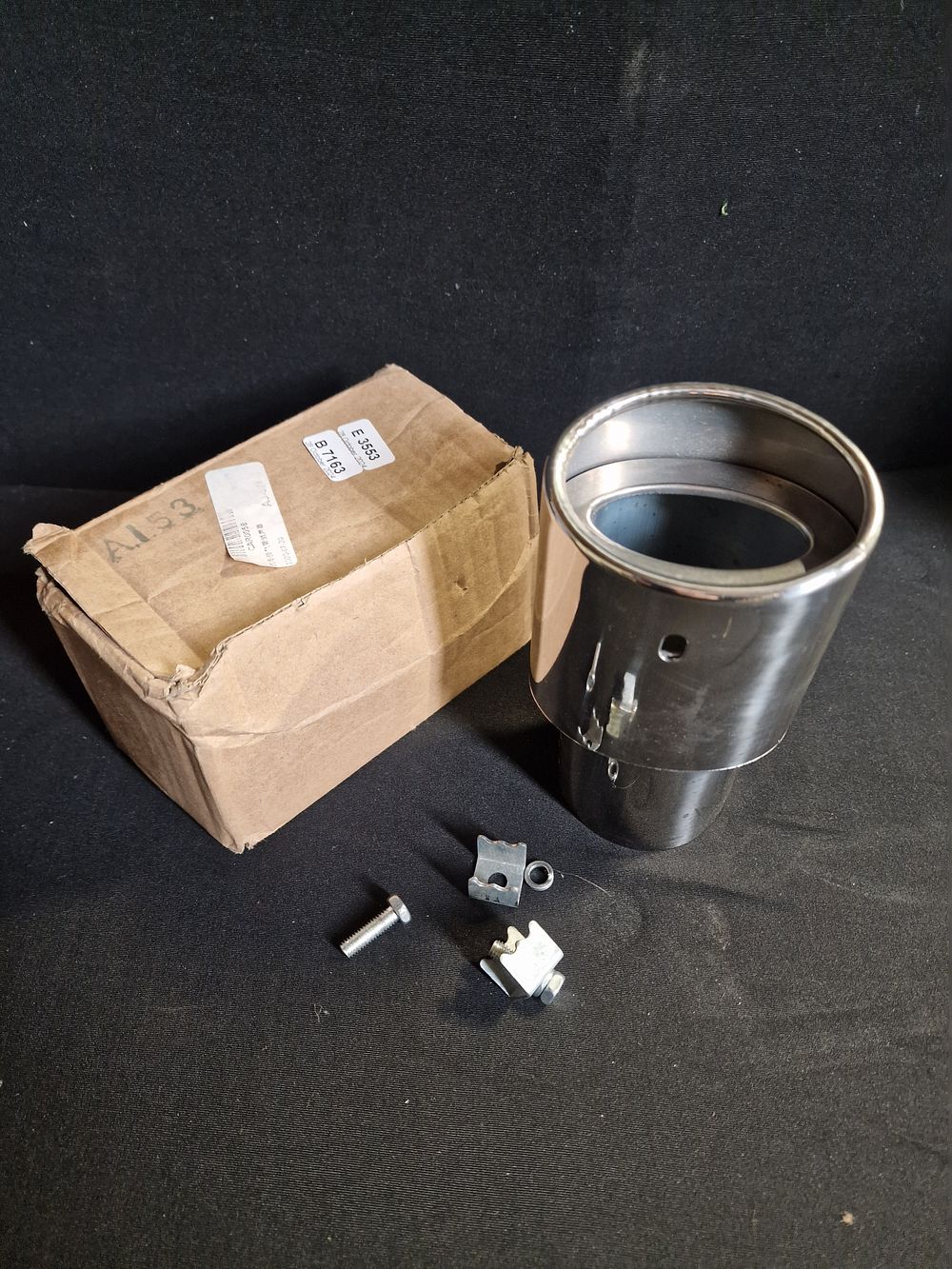 Lot 200: Boxed Exhaust tail pipe fitting