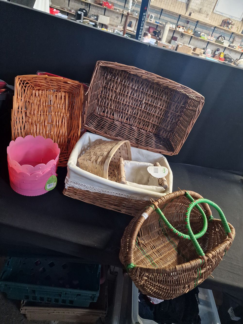 Lot 207: Wicker Baskets and Buckets