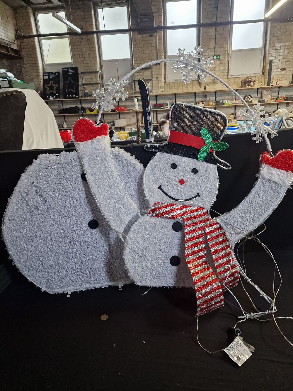 Lot 214: Snowman Christmas Decoration a/f