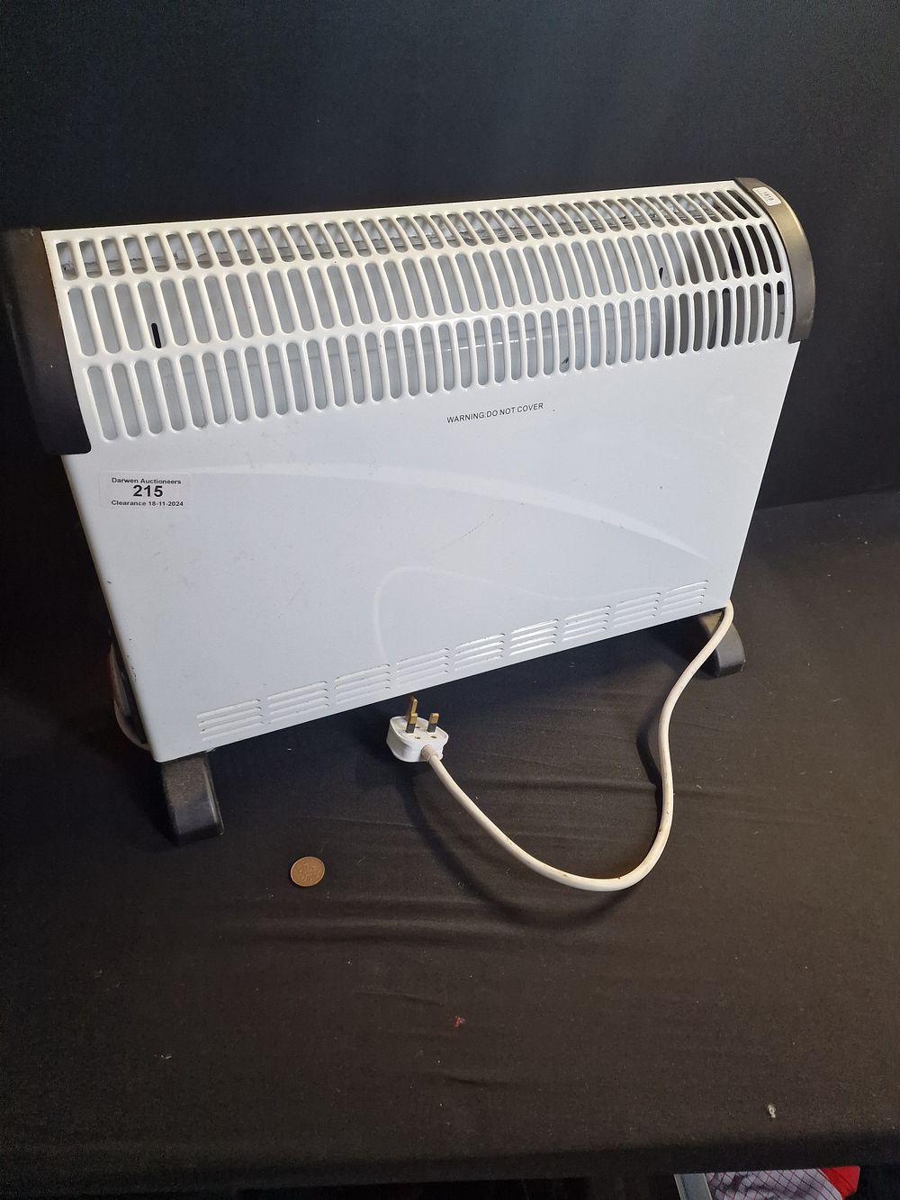 Lot 215: 3000w Electric Heater with Timer. Tested for Power