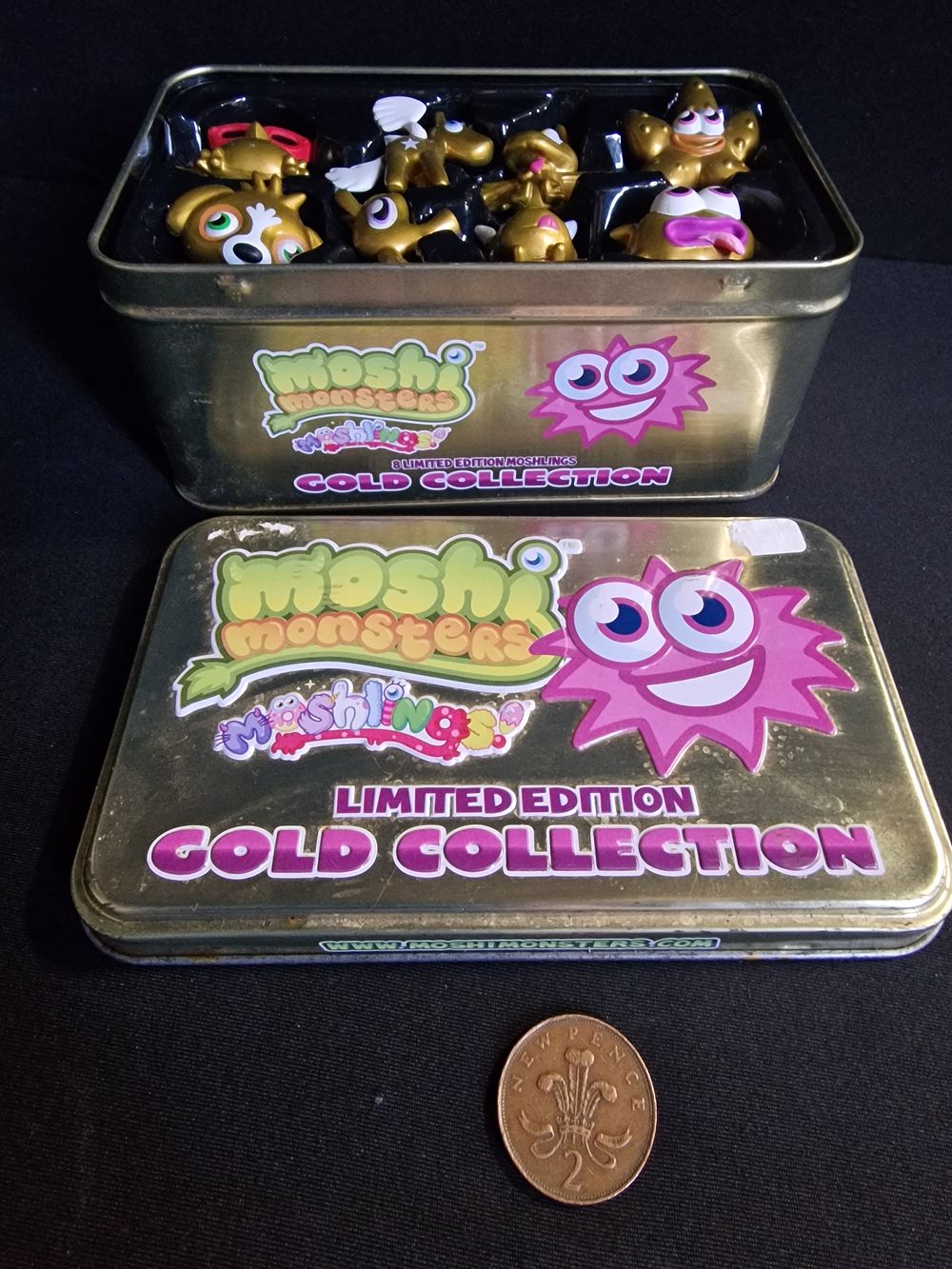 Lot 230: Moshing Monsters Limited Edition Gold Collection in Tin