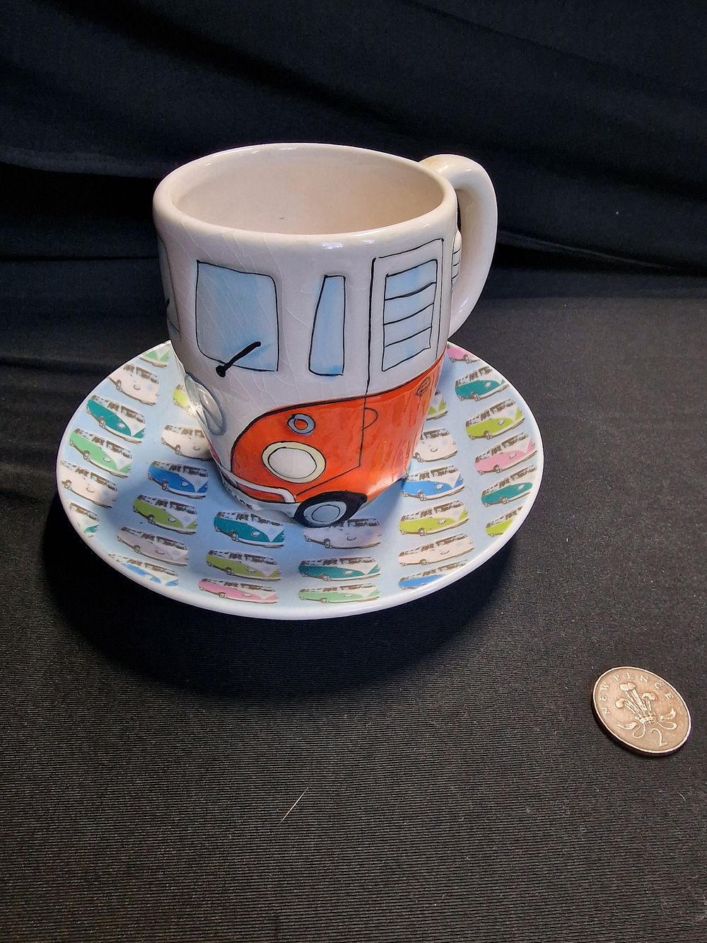 Lot 249: VW Camper Mug and Saucer