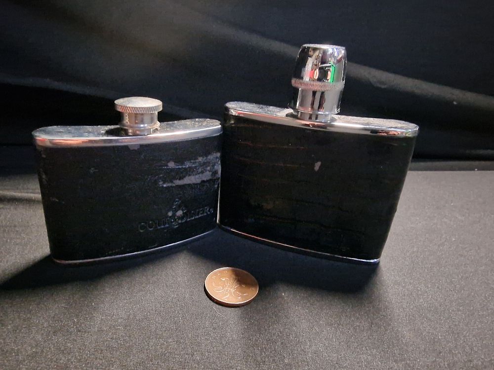 Lot 261: Pair of Hip Flasks
